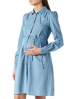 Sukienki - Noppies Damska sukienka Nursing Long Sleeve Kaly, Niebieski kwasowy - P538, 40 - grafika 1
