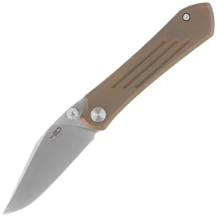 Nóż składany Bestech Icarus Bronze Stonewashed Titanium, Satin M390 by Nick Rogers (BT2302F) - Noże - miniaturka - grafika 1