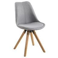 Krzesła - Chair Dining Act Petange Lightgrey+Oak Dc - miniaturka - grafika 1