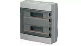 elettrocanali Rozdzielnica modułowa 2x18 n/t bezhalogenowa drzwi transp.IP65 szyna N+PE szara 1000V AC 1500V DC PV UV 400x400x140, EC62036E EC62036E - Rozdzielnie elektryczne - miniaturka - grafika 1