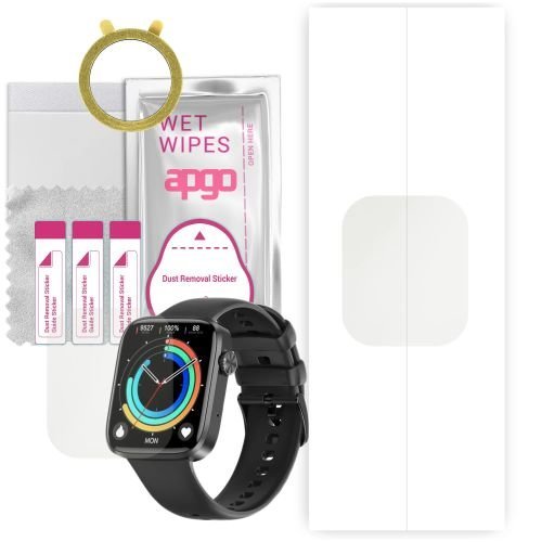 1x folia hydrożelowa MATOWA do Kello DX101 - apgo Smartwatch Hydrogel MATTE Protection Ochrona na ekran smartwatcha