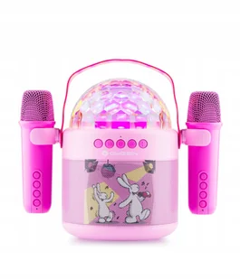 Głośnik karaoke disco dla dzieci GoGEN BOBDISCO różowy - Instrumenty muzyczne dla dzieci - miniaturka - grafika 1