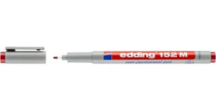 Edding Marker OHP 152 M czerw zmywalny - Markery permanentne - miniaturka - grafika 1
