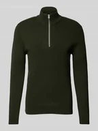 Swetry męskie - Sweter z dzianiny o kroju regular fit ze stójką model ‘PHIL’ - miniaturka - grafika 1