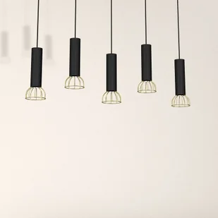 Milagro Lampa wisząca DANTE Black/Gold 5xGU10 MLP7250 - Lampy sufitowe - miniaturka - grafika 5