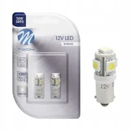 Żarówki samochodowe - Żarówki T4W Led 5xSMD5050 Dioda Led Biała Ba9s - miniaturka - grafika 1