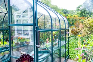 VITAVIA szklarnia ogrodowa ORION 5000, zielona (1,93 m x 2,57 m) + baza - Szklarnie ogrodowe - miniaturka - grafika 9
