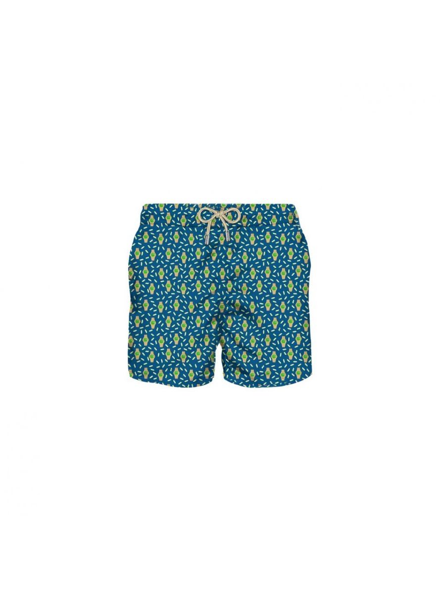 Saint Barth - Boxer Mare Blu LIGHTING MICRO
