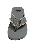 Klapki i japonki męskie - Quiksilver Męskie klapki japonki Monkey Abyss, Szary Grey Black Grey Xsks, 47 EU - miniaturka - grafika 1