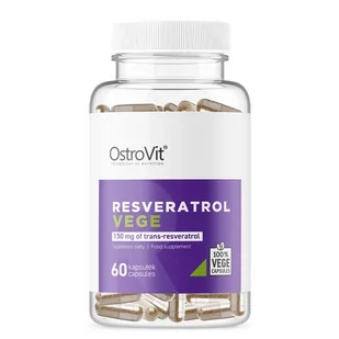 OSTROVIT Resveratrol Vege 60 Kapsułek wegetariańskich - Serce i układ krążenia - miniaturka - grafika 1