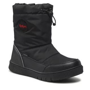 Buty dla chłopców - Śniegowce KICKERS - Atlak 830180-30-8 S Noir - grafika 1