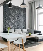 Elewacje - 60x60 cm VT - PB15 (B15 czarny) COCO - panel dekor 3D beton architektoniczny - miniaturka - grafika 1