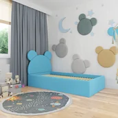 Łóżka dla dzieci i młodzieży - Łóżko tapicerowane dla dzieci miś Teddy 4 rozmiary - miniaturka - grafika 1