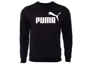 Bluzy męskie - Puma  Bluza Męska Dresowa Ocieplana Ess Big Logo Crew Black 586678 01 - Rozmiar: Xxl - grafika 1