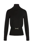 Swetry damskie - Morgan Sweter damski, czarny, XL - miniaturka - grafika 1