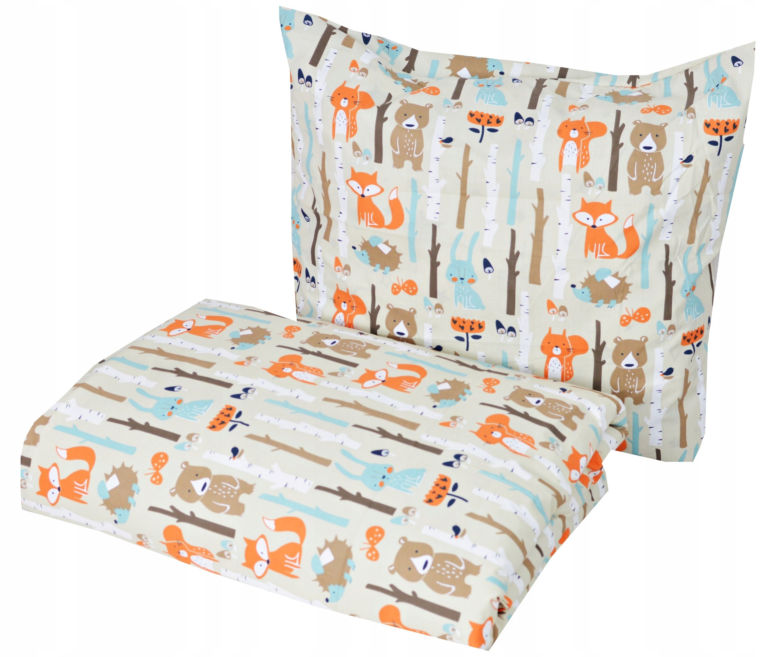 Komplet Pościeli Bawełnianej 140x200 Poduszka 50x60 Bawełna 100%