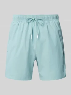 Spodenki kąpielowe o kroju relaxed fit z nadrukiem z logo model ‘Iconic’ - Kąpielówki męskie - miniaturka - grafika 1