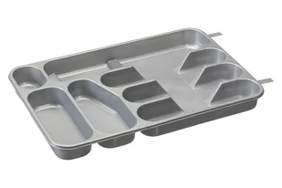 Fl1 WKŁAD DO SZUFLAD 7 KOMOROWY SREBRNY PT 1396 40P-WKŁ-1396/S - Akcesoria do sztućców - miniaturka - grafika 1