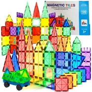 KLOCKI MAGNETYCZNE Duże 3D Magnetic Tiles Konstrukcyjne zestaw XXL 100 el