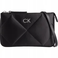 Torebki damskie - Calvin klein torebka damska re-lock quilt czarna - miniaturka - grafika 1
