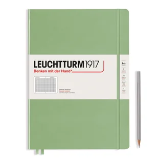 Notatnik Leuchtturm1917 Master Slim A4+, Kratka, Sage - Notesy i bloczki - miniaturka - grafika 1