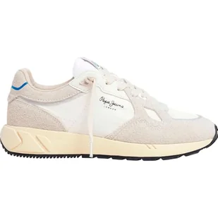 Pepe Jeans Damskie trampki MARLON DIVIDED W, beżowe (białe pranie), 36 UK, Beżowy bielony biały, 6 UK - Trampki damskie - miniaturka - grafika 1