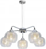 Lampy sufitowe - Candellux Lampa wisząca zwis Ray 5x40W E14 chrom 35-67098 - miniaturka - grafika 1