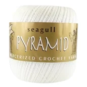 Pasmanteria - Kordonek Bawełniany Pyramid 100G Biały - miniaturka - grafika 1