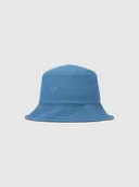 Czapki męskie - Męski kapelusz bucket hat dwustronny 4F 4FWSS25AHATM017 - czarny - miniaturka - grafika 1