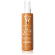 Balsamy i kremy do opalania - Vichy Capital Soleil Cell Protect UV Spray ochronny SPF50+ 200ml - miniaturka - grafika 1
