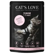 Mokra karma dla kotów - Cat's Love, 12 x 85 g - Junior, kurczak - miniaturka - grafika 1