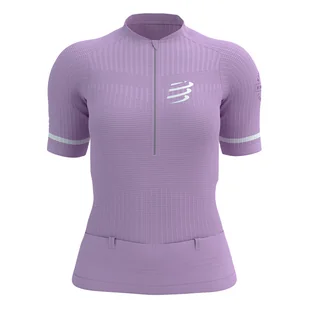 COMPRESSPORT Koszulka kompresyjna do biegania damska TRAIL POSTURAL SS TOP lupine - Koszulki sportowe męskie - miniaturka - grafika 1