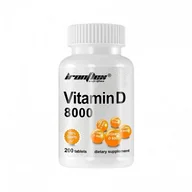 Witaminy i minerały dla sportowców - IRONFLEX Vitamin D 8000 - 200tabs. - miniaturka - grafika 1