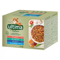 Mokra karma dla kotów - 38 + 10 gratis! Ultima, karma mokra dla kota, 48 x 85 g - Nature, wybór ryb (łosoś, tuńczyk, ryby oceaniczne, dorsz) - miniaturka - grafika 1