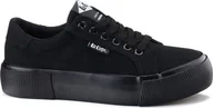 Trampki damskie - Lee Cooper Lee Cooper LCW-22-31-0885L Czarne 37 - miniaturka - grafika 1