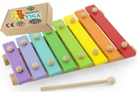 Zabawki sensoryczne - Drewniane CYMBAŁKI dla dzieci Organki dla niemowląt Instrumenty Muzyczne Viga 18m+ montessori - miniaturka - grafika 1