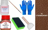 Środki do obuwia i ubrań - CYNAMONOWY 18 Renoskór ZESTAW DO RENOWACJI SKÓRY LICOWEJ Farba Zmywacz PŁYN - miniaturka - grafika 1