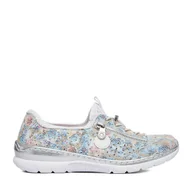 Półbuty damskie - Półbuty Rieker CEO-L3252-91 Niebieski - miniaturka - grafika 1