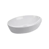 Umywalki - Umywalka nablatowa KR-902 biała KERRA - miniaturka - grafika 1