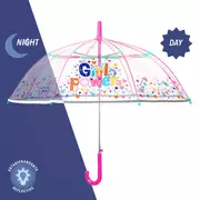 Parasolki dla dzieci - Parasolka dziecięca Perletti Girl Power Cool Kids trasparentny - miniaturka - grafika 1