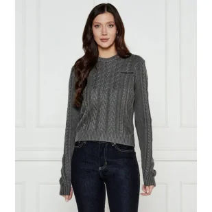 Guess Jeans Sweter Regular Fit z dodatkiem wełny - Swetry damskie - miniaturka - grafika 1