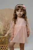 Sukienki i spódniczki dla dziewczynek - Elegancka sukienka ASMA organic róż - miniaturka - grafika 1