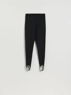 Reserved - Legginsy z zapiętkami - czarny - Spodnie damskie - miniaturka - grafika 1