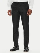 Garnitury - KARL LAGERFELD Spodnie garniturowe 255002 553038 Czarny Slim Fit - miniaturka - grafika 1