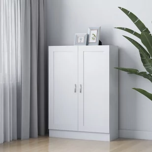VidaXL Szafka na książki, biała, 82,5 x 30,5 x 115 cm, płyta wiórowa 802714 VidaXL - Regały - miniaturka - grafika 1