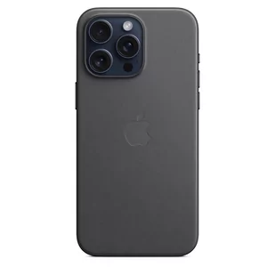 Apple Etui z tkaniny FineWoven do iPhone 15 Pro Max z MagSafe – Czarne - Etui i futerały do telefonów - miniaturka - grafika 3