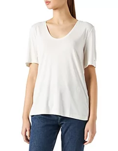 Tommy Hilfiger Damska koszula z modalu Scoop-nk Ss, Ecru, L - Koszule damskie - miniaturka - grafika 1