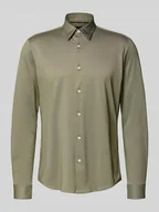 Koszule męskie - Koszula biznesowa o kroju slim fit z oddychającego materiału - miniaturka - grafika 1