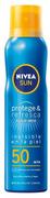 Balsamy i kremy do opalania - Przeciwsłoneczny spray-krem Nivea Sun Protect And Refresh Spray SPF50 200 ml (4005900725813) - miniaturka - grafika 1