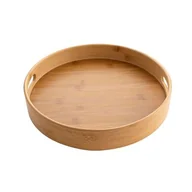 Tace i patery - Taca bambusowa okrągła Bambou 30 x 5 cm brązowy - miniaturka - grafika 1